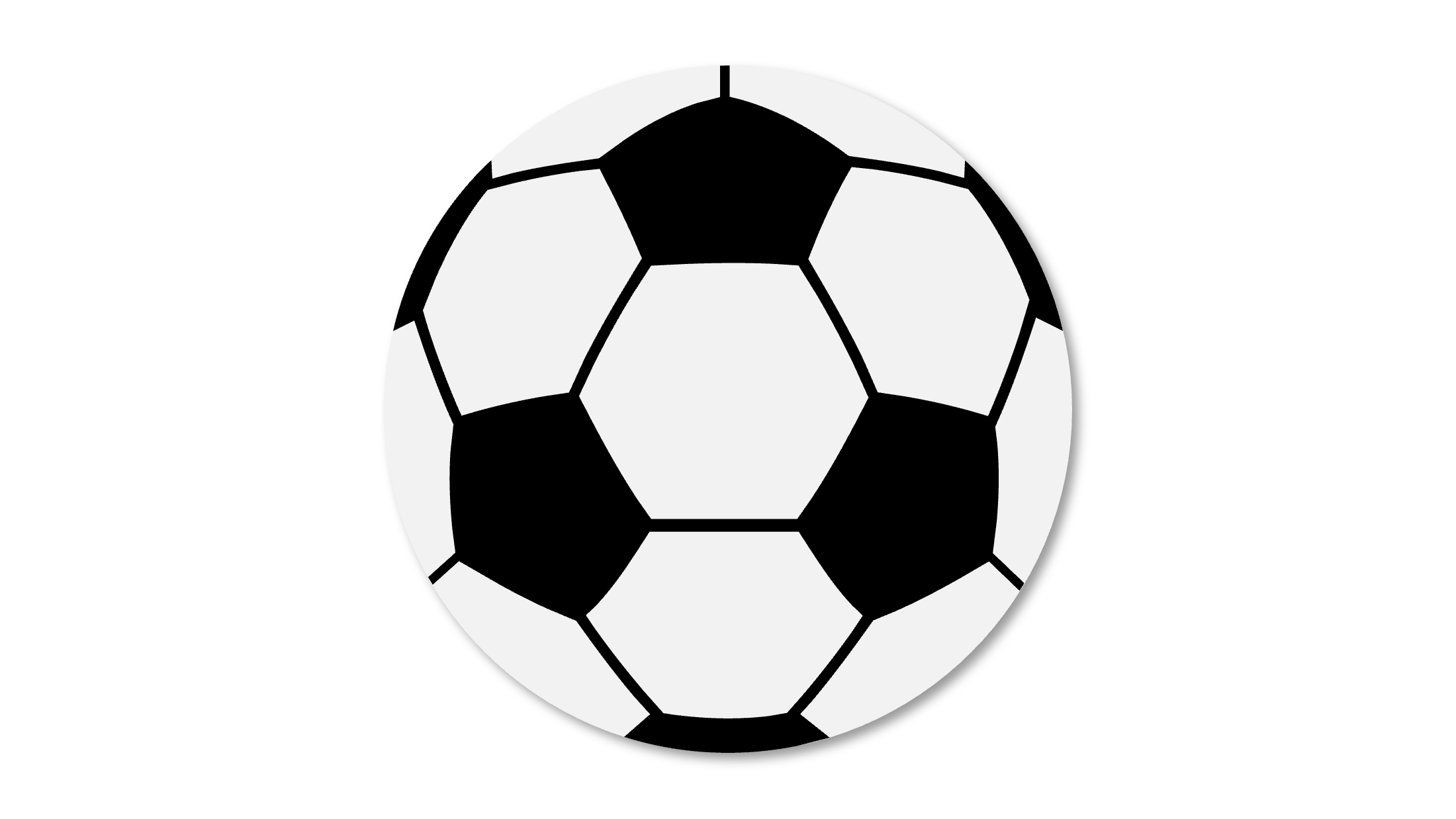 サッカーボール の図形イラスト パワポ王国